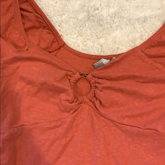 Orange A-line t-shirt dress - Picture 2 of 3